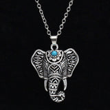 Mantra Turquoise Elephant Necklace