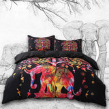 Watercolor Elephant Bed Duvet Cover