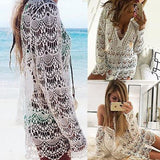 Floral Lace Beach Cover Dress
