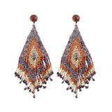 Topaz Brown Crystal Earrings