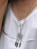 Turquoise India Dream Catcher Necklace