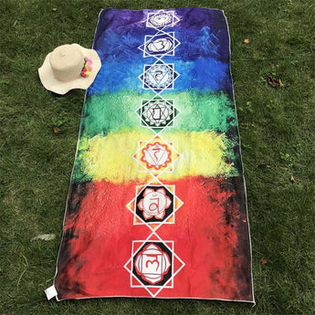 Chakra Rainbow Tapestry Yoga Mat