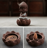 Lotus Little Buddha Incense Burner