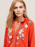 Shannon Embroidered Loose Boho Top