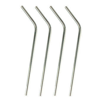 Eco Friendly Stainless Steel Drinking Straws Extra Large for Shakes  (4pcs)