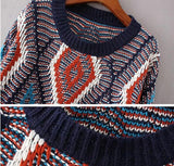 Knitted Boho Crop Top Sweater