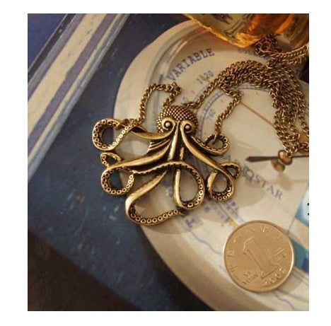 Octopus Chain Pendant Necklace