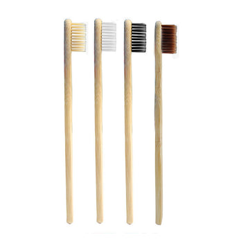 4PCS Durable Personal Health Environmental Toothbrush Bamboo Oral Care Teeth Eco Soft Brushes