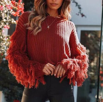 Autumn Tassel Sweater