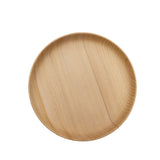 Round Wooden Dinner Plates Ecofriendly Delicate Dinnerware Healthy Party Utensils for Daily Party and Wedding