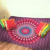 Sleeping Pad Indian Bohemian Mandala Tapestry Wall Hanging Sandy Beach Picnic Throw Rug Blanket Camping Tent Travel Mattress - TantricJewels